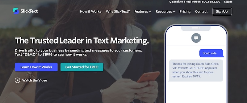 Slicktext SMS Marketing Platform Market Burner